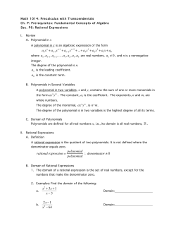 1014 Sec. P6 Notes