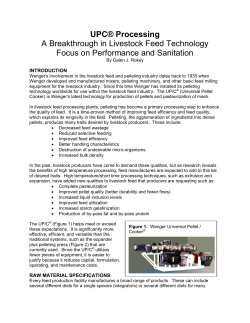 UPC&reg; Processing A Breakthrough in Livestock Feed