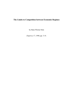 The Limits to Competition between Economic Regimes