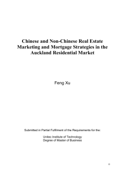 Chinese and Non-Chinese Real Estate Marketing and Mortgage