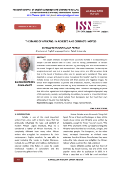 Research Journal of English Language and Literature (RJELAL