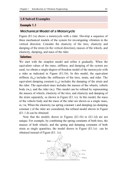 Sheet (1) - Mechanical Vibration