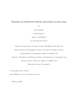 Dynamics of wind-forced coherent anticyclones in open ocean