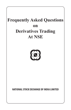 Frequently Asked Questions on Derivatives Trading At NSE