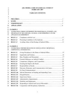 ABA Model Code of Judicial Conduct