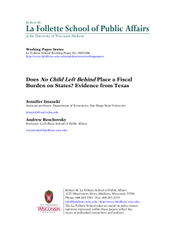 Does No Child Left Behind place a fiscal burden on the states?
