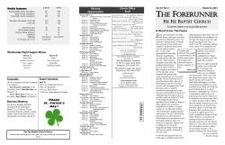 March 13, 2017 - Fee Fee Baptist Church