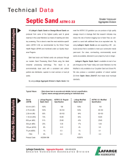 Septic Sand Technical Data Sheet