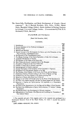 The GermCells, Fertilization, and Early