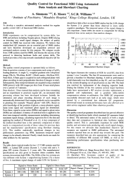 Quality Control for Functional MRI Using Automated