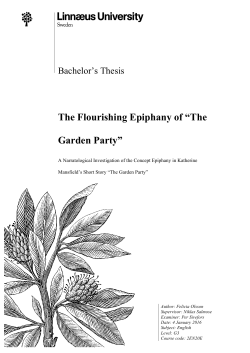 The Flourishing Epiphany of &ldquo;The Garden Party&rdquo;