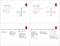 Shift Up 3 Shift left 5 Reflect over the x-axis Shift down 8