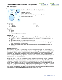 How many drops of water can you rest on one coin?