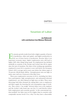 Taxation of Labor - World Bank Group