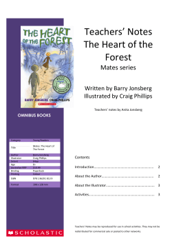 Teachers` Notes The Heart of the Forest