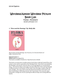 Wordless Picture Book List by Nicole Ragosta for Grades K