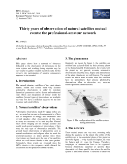 Thirty years of observation of natural satellites mutual events: the