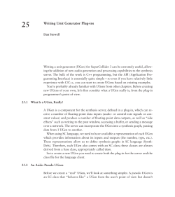 Writing Unit Generator Plug-ins