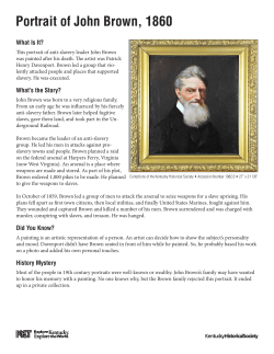 Portrait of John Brown, 1860