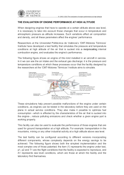 The evaluation of engine performance at high