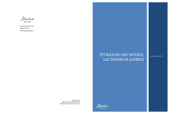 Petroleum and Natural Gas Tenure in Alberta