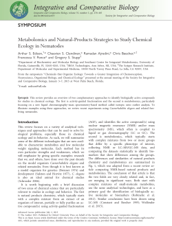 Metabolomics and Natural-Products Strategies to Study Chemical