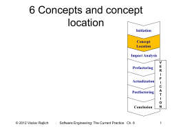 6 Concepts and concept location