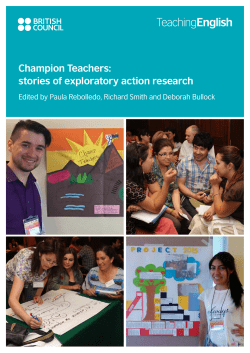 Champion Teachers: stories of exploratory action