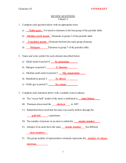 Answer Key - profpaz.com