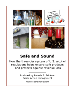 Safe and Sound: How the three-tier system of U.S. alcohol