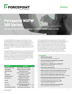 Forcepoint NGFW 300 Series
