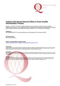 Analysis of the Second Harmonic Effect on Power Amplifier