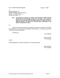 Quotation papers for pre-printed thermal paper roll - PAGE 1
