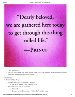 Sermon Notes - Ebenezer Church