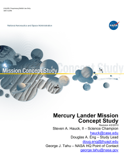 Mercury Lander Mission Concept Study