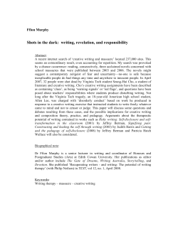 Shots in the dark: writing, revelation, and responsibility