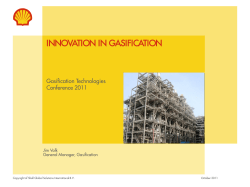 innovation in gasification - Gasification Technologies Council