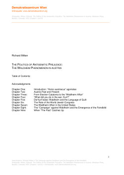 The Politics of Antisemitic Prejudice: The
