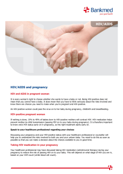 HIV/AIDS and pregnancy