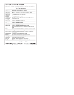 Fallacies Reference Card