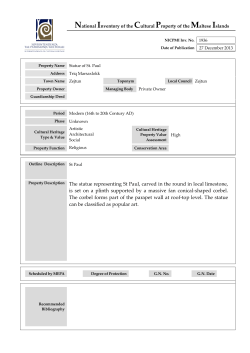 Property Description The statue representing St Paul, carved in the