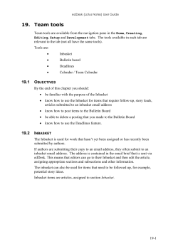 edDesk (Lotus Notes) User Guide