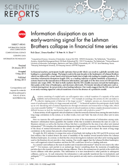 Information dissipation as an early