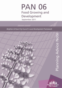 Food Growing and Development Planning Advice Note