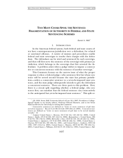 Too Many Cooks Spoil the Sentence: Fragmentation of Authority in