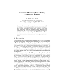 Incremental Learning-Based Testing for Reactive Systems