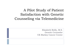 A Pilot Study of Patient Satisfaction with Genetic Counseling via