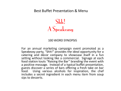Shh! A Speakeasy - The International Caterers Association