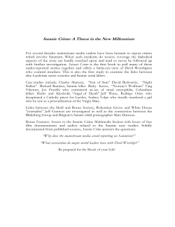 Satanic Crime: A Threat in the New Millennium