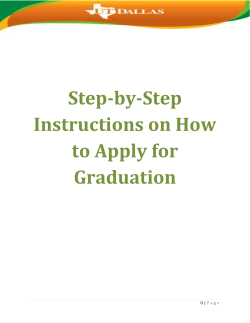step-by-step instructions on how to apply for graduation